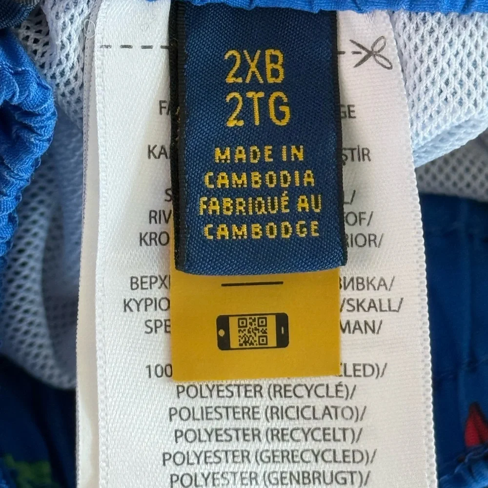 Polo Ralph Lauren Men's Big &‎ Tall “Sur La Plage” Traveler Swim Trunks 2XB NWOT